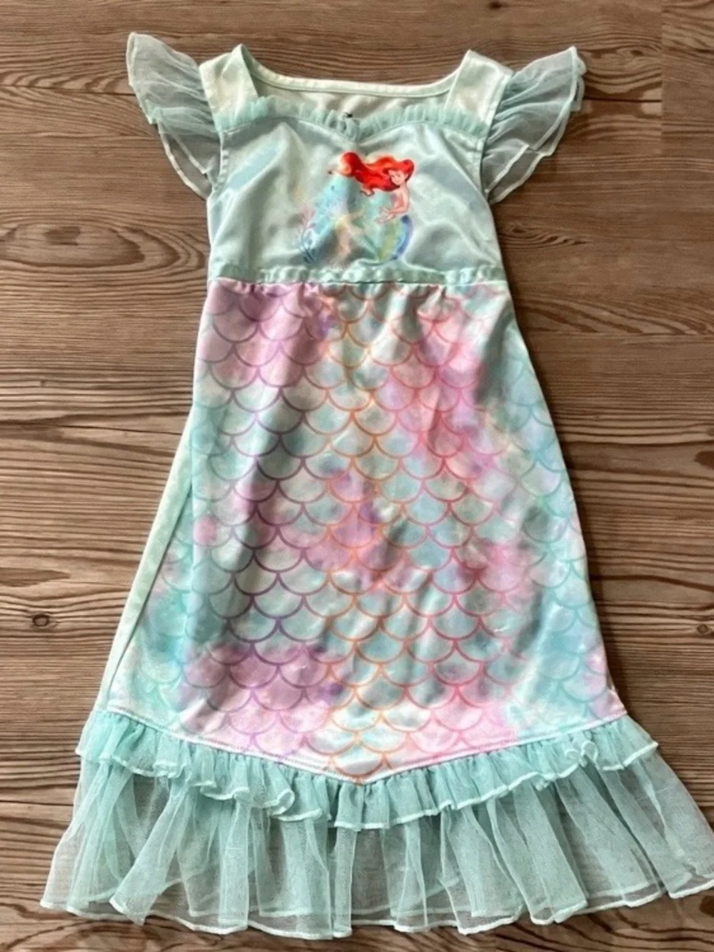 DISNEY ARIEL little mermaid Girl’s/Toddler nightgown. Sz 2T